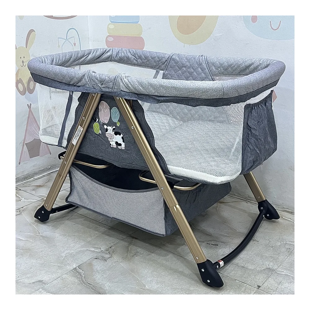 1765118188712302783 سرير C8 - هزاز وقابل للطي بضغطة زر مع سلة تخزين كبيرة