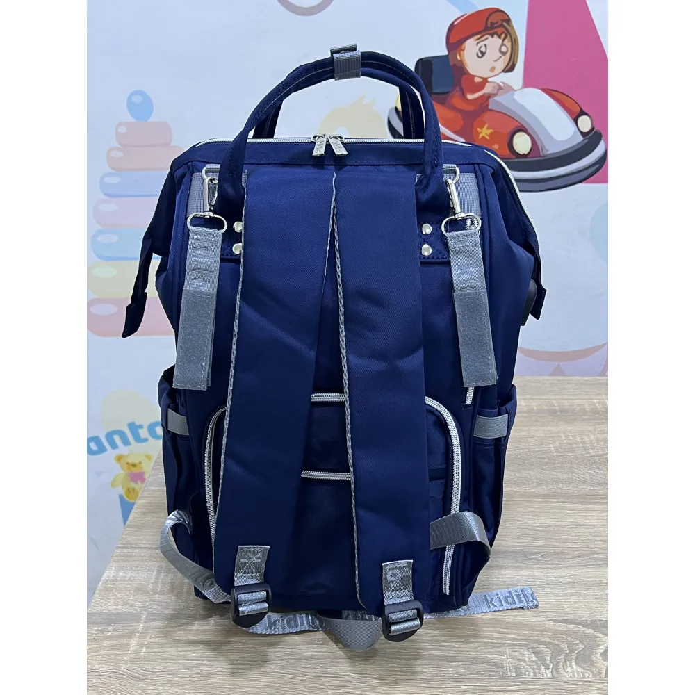 1LqJY0ihFCEODR4iWQPJ5XbfJJ4Tw2tQSw2000 شنطة حفاضات كيديلو للأطفال مع مفرش غيار - شنطة ظهر واسعة ومقاومة للمياه للأمهات - كيديلو الأصلية - X002