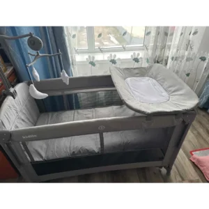 سرير اطفال Kidilo《 كيديلو T-702》2 دور + قابل للطي بسهوله