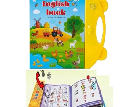 كتاب تعليم الإنجليزي التفاعلي للأطفال باللمس | كتاب صوتي تعليمي ناطق للحروف والأرقام والأغاني بلهجة أمريكية للحضانة