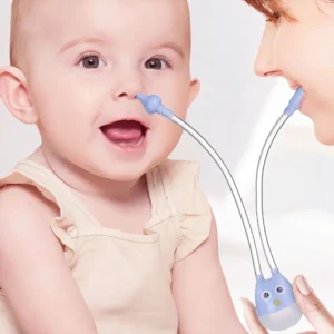 جهاز شفط الأنف للأطفال من أونلي بيبي – منظف أنف لطيف وآمن لحديثي الولادة مع تصميم مانع للارتجاع