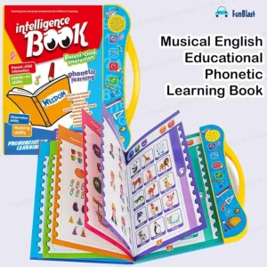 3101-2 كتاب بلاست التعليمي الناطق للأطفال - العاب تفاعلية لتعليم الحروف والأرقام والمنطق بالصوت - للأطفال من سن 3 سنوات - 3101
