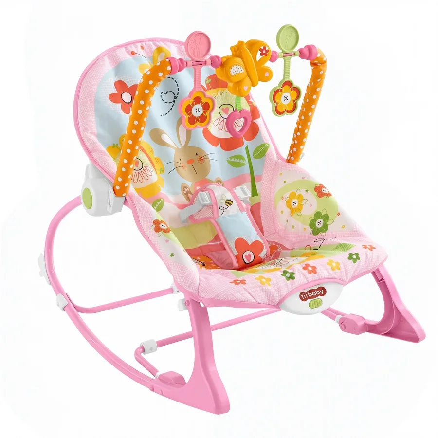 bouncertiibaby-15 باونسر 3 مستويات استخدام + مزود بزر للتحكم في الموسيقى