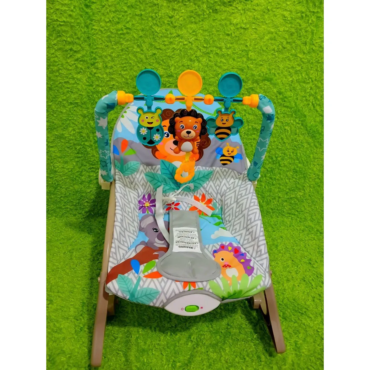bouncertiibaby-23 باونسر 3 مستويات استخدام + مزود بزر للتحكم في الموسيقى