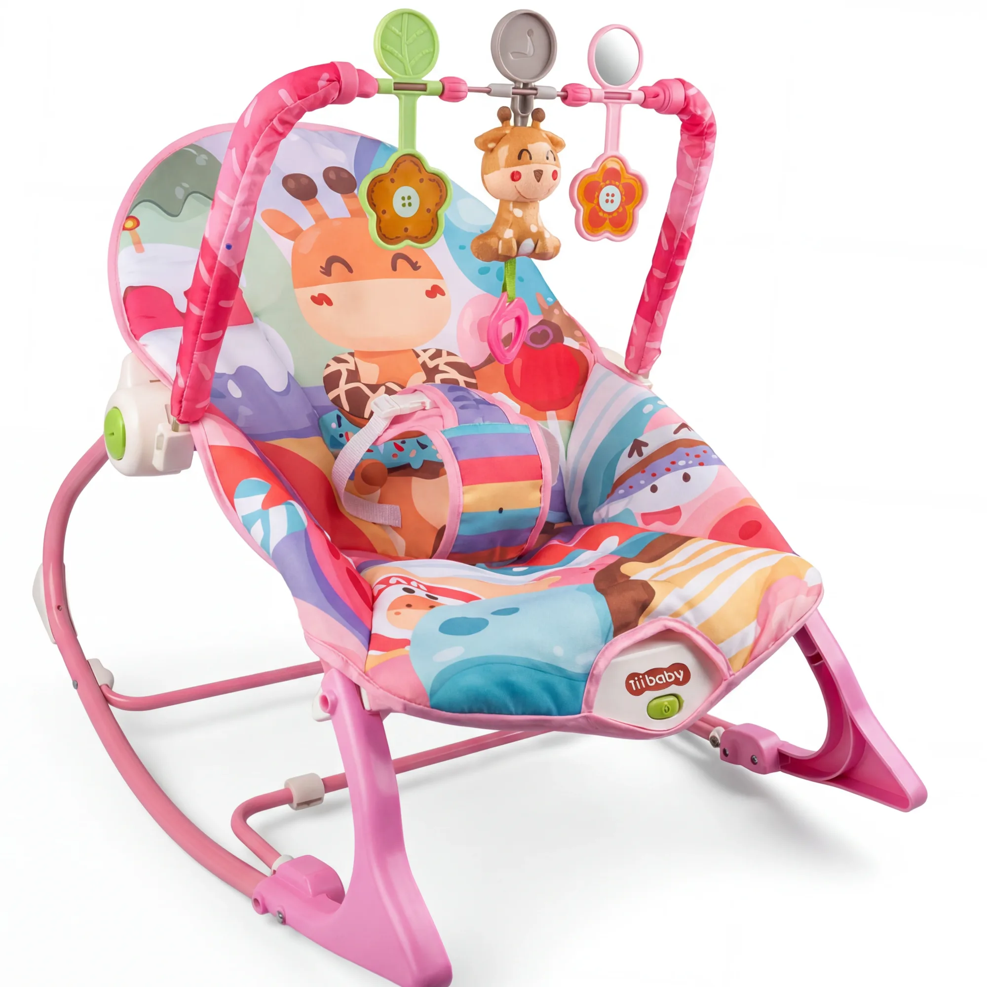 bouncertiibaby-5 باونسر 3 مستويات استخدام + مزود بزر للتحكم في الموسيقى