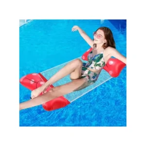 dh-601-13-1 سرير بحر وشماسي مريح 4 في 1 - مرتبة حمام سباحة قابلة للنفخ مع شبكة تبريد وتصميم مريح، خفيفة وسهلة الطي للمصيف والسفر (145×70 سم) - DH-601-13