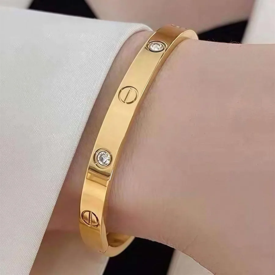 غويشة ستانلس ستيل فخمة للسيدات - إكسسوارات حريمي أنيقة وعصرية - DHA-130-3