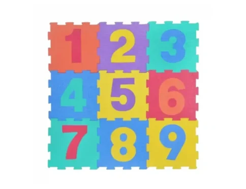 أرضيات فوم لغرف الأطفال مكعبات علي شكل ارقام 29 سم * 29 سم (10 مكعبات)