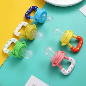 lhiaa-7 لهاية سيليكون للفواكه وتسلية عضاضة للأطفال - خالية من الـ BPA لتقديم الأكل الطازج بأمان وتهدئة آلام التسنين