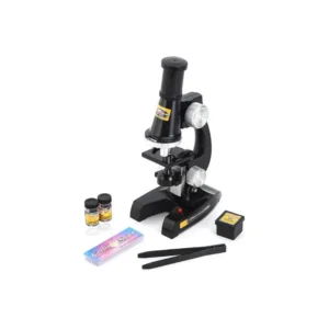 microscope-2 لعبة ميكروسكوب للأطفال – تشمل شرائح وأدوات فحص لتعلم العلوم بطريقة ممتعة
