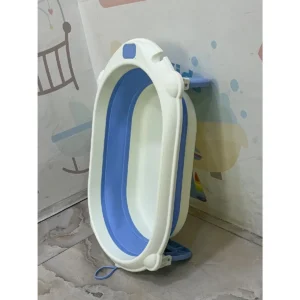 بانيو استحمام للأطفال قابل للطي 60×35×17 سم - موفر للمساحة للرضع وحديثي الولادة - RJ310