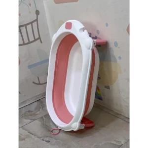 بانيو استحمام للأطفال قابل للطي 60×35×17 سم - موفر للمساحة للرضع وحديثي الولادة - RJ310