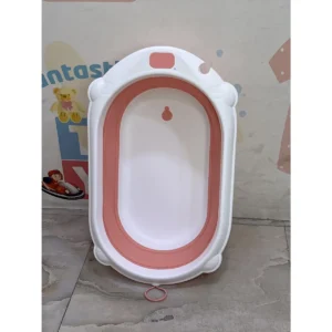 بانيو استحمام للأطفال قابل للطي 60×35×17 سم - موفر للمساحة للرضع وحديثي الولادة - RJ310