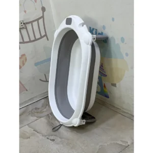 بانيو استحمام للأطفال قابل للطي 60×35×17 سم - موفر للمساحة للرضع وحديثي الولادة - RJ310