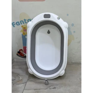 بانيو استحمام للأطفال قابل للطي 60×35×17 سم - موفر للمساحة للرضع وحديثي الولادة - RJ310