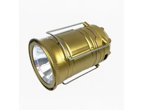 فانوس تخييم قابل لإعادة الشحن ومصباح يدوي محمول (1 وات + 6 مصابيح LED) مع مخرج USB، كود (SH-5800T)