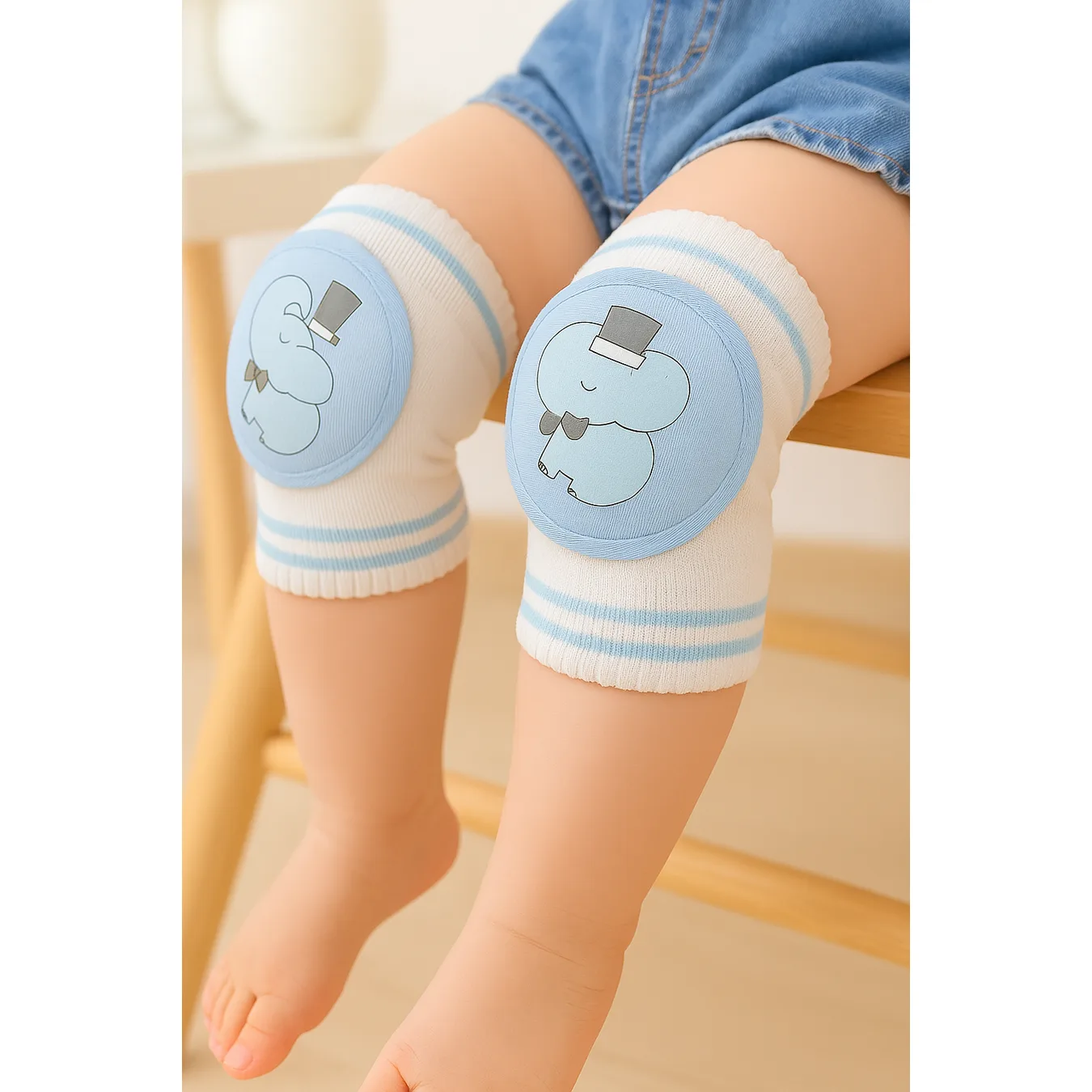 x0084-15 واقي ركبه 《X0084》جوده ومتانه عاليه + خفيف الوزن + مزود بوسادة سميكة لحماية ركبة الطفل